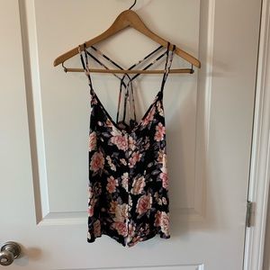 Floral American Eagle tank